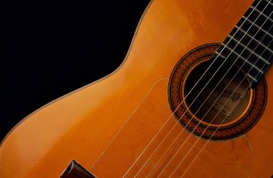 Robby Krieger’s 1963 Jose Ramirez Flamenco Guitar. PHOTO: Lisa Johnson